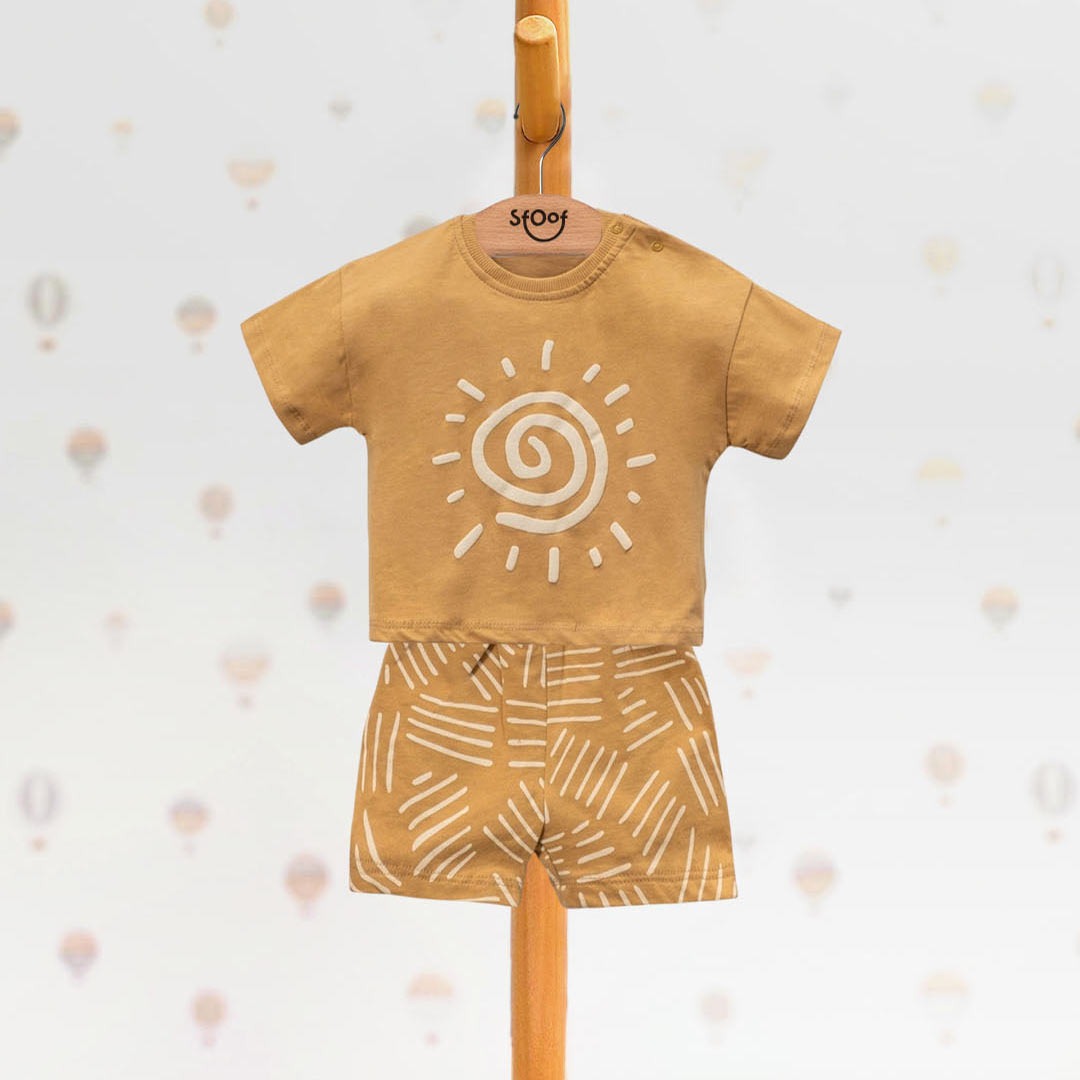 Sun Cotton Set in Beige (2pcs) 9-24m