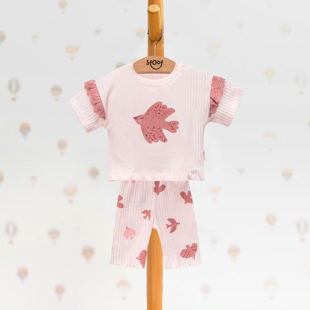 Bird Cotton Set (2pcs) 3-6y