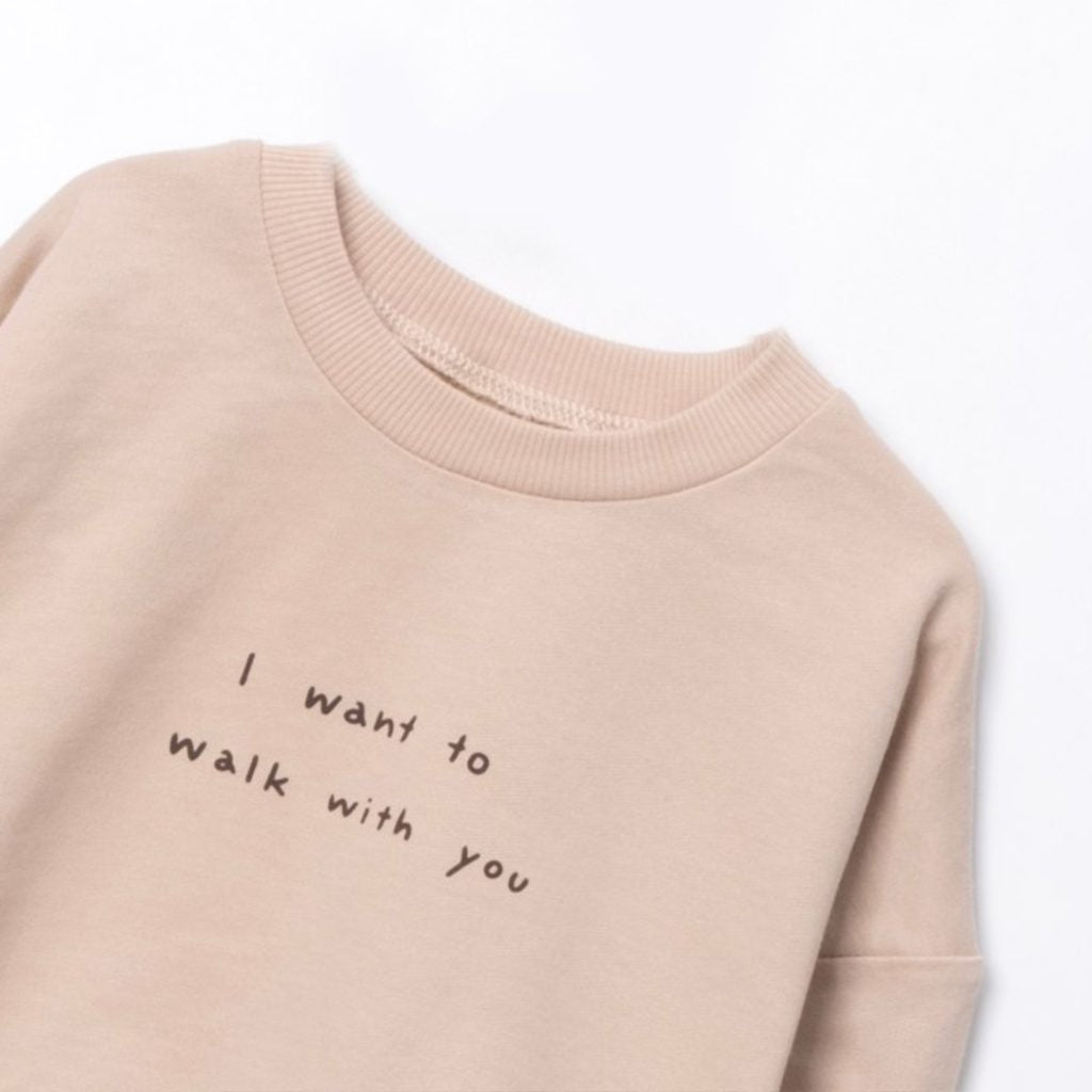 Neutral Beige 3pcs Sweatsuit