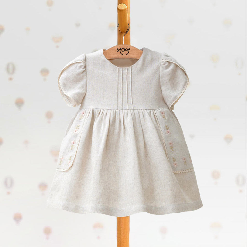 Embroidered Linen Dress 6-24m