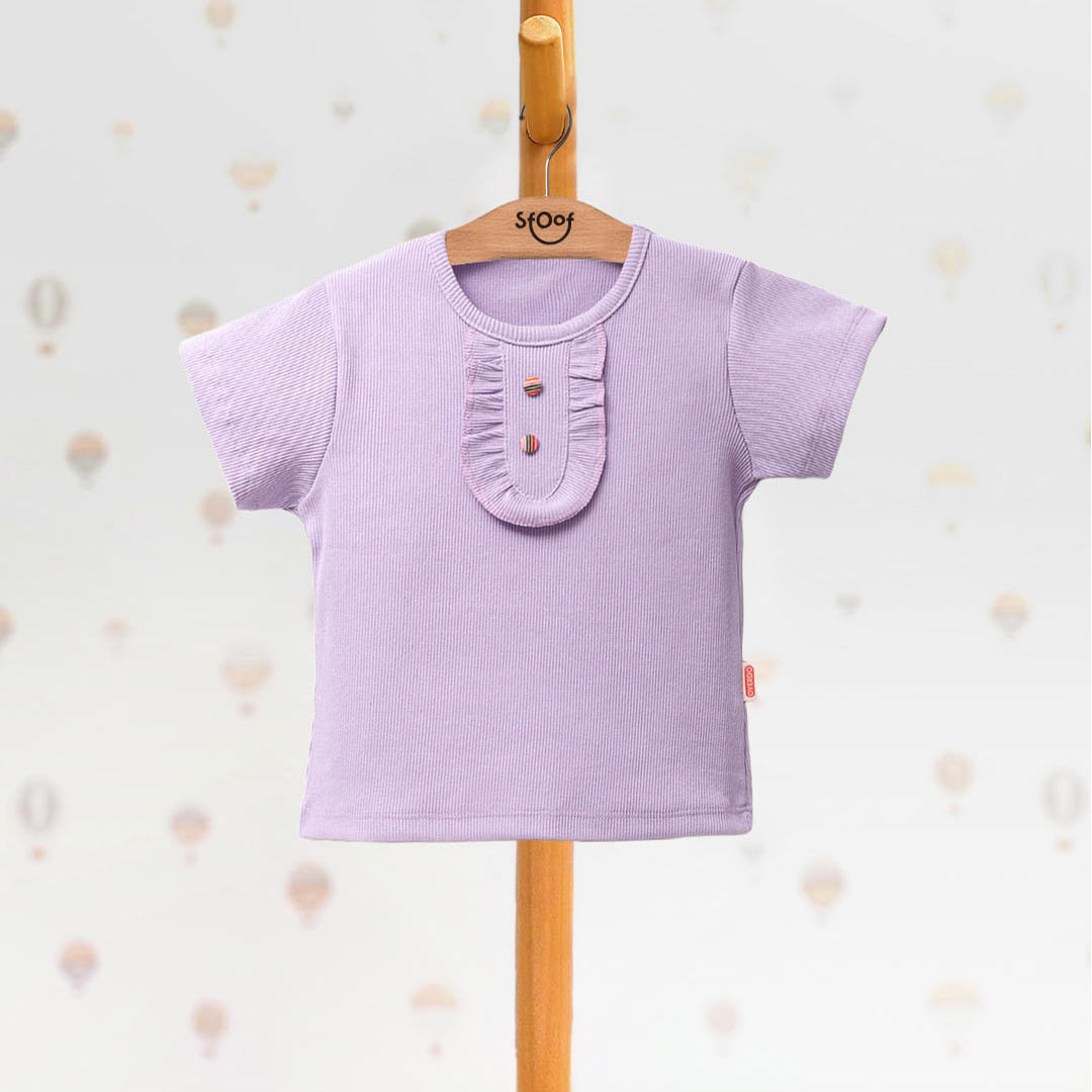 Ribbed T-shirt 5-8y