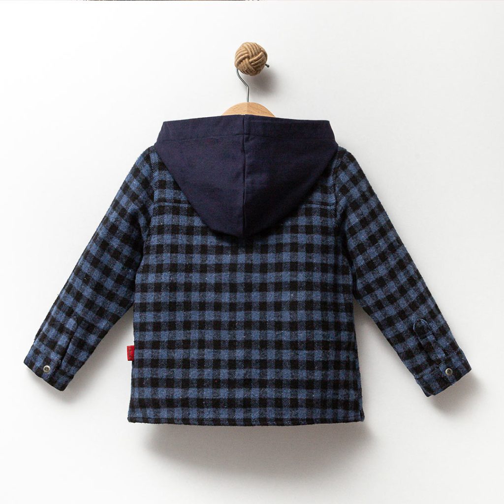 Fleece Hooded Shirt 5-8y