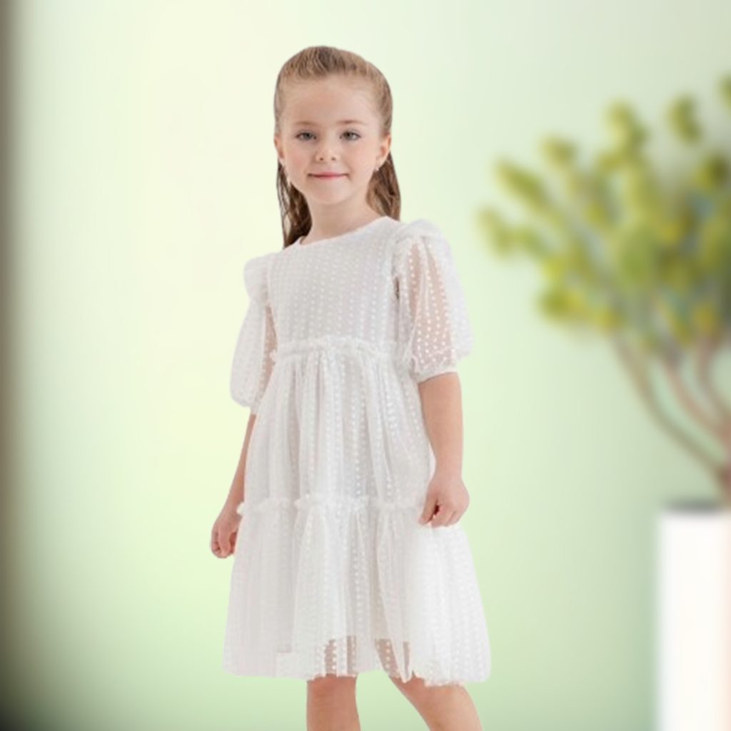 Girls Dress in White