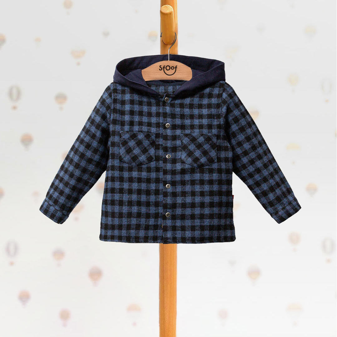 Fleece Hooded Shirt 5-8y