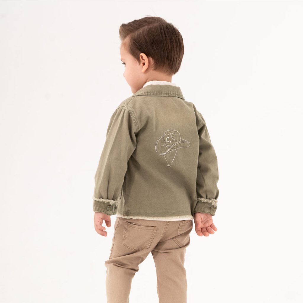 Shirt, Bowtie, Denim Jacket, & Pants (4pcs) 2-5y