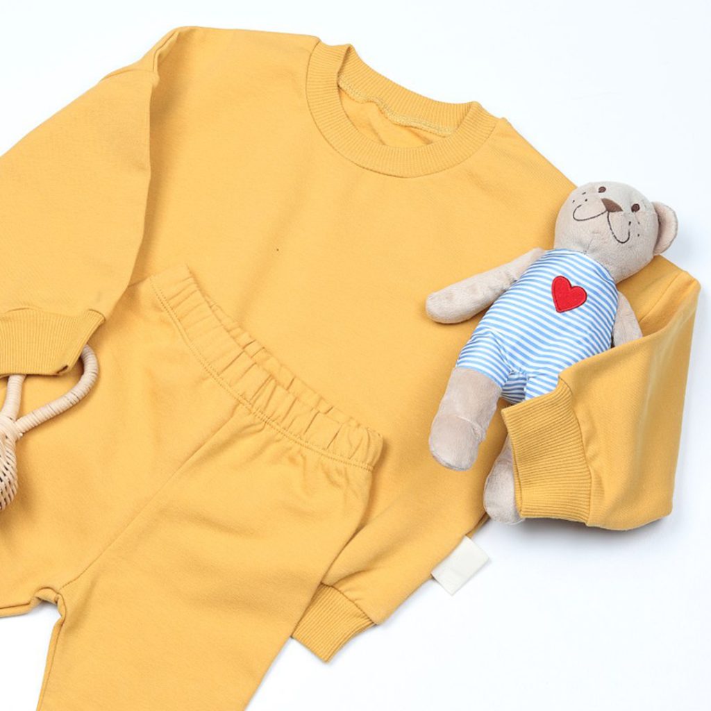 Light Fleece Yellow Sweatsuit