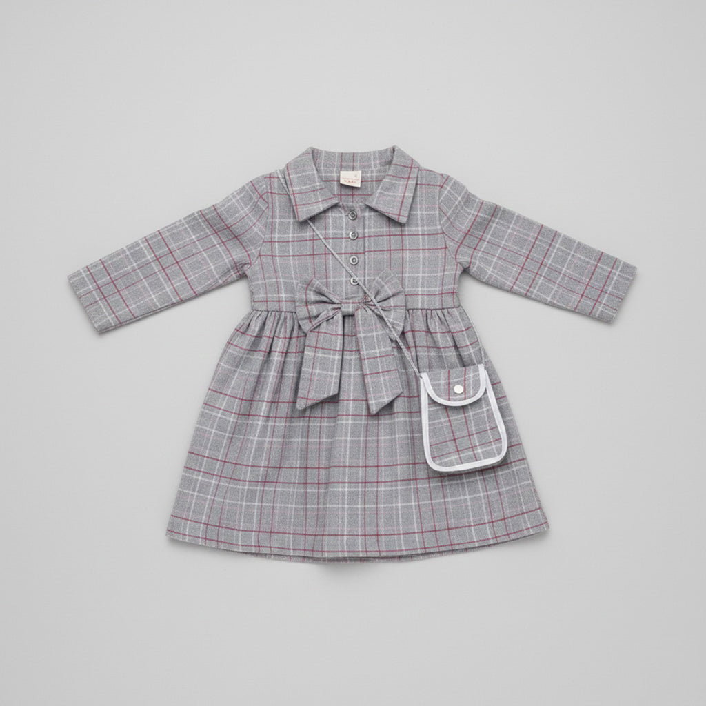 Grey Dress & Bag (2pcs)