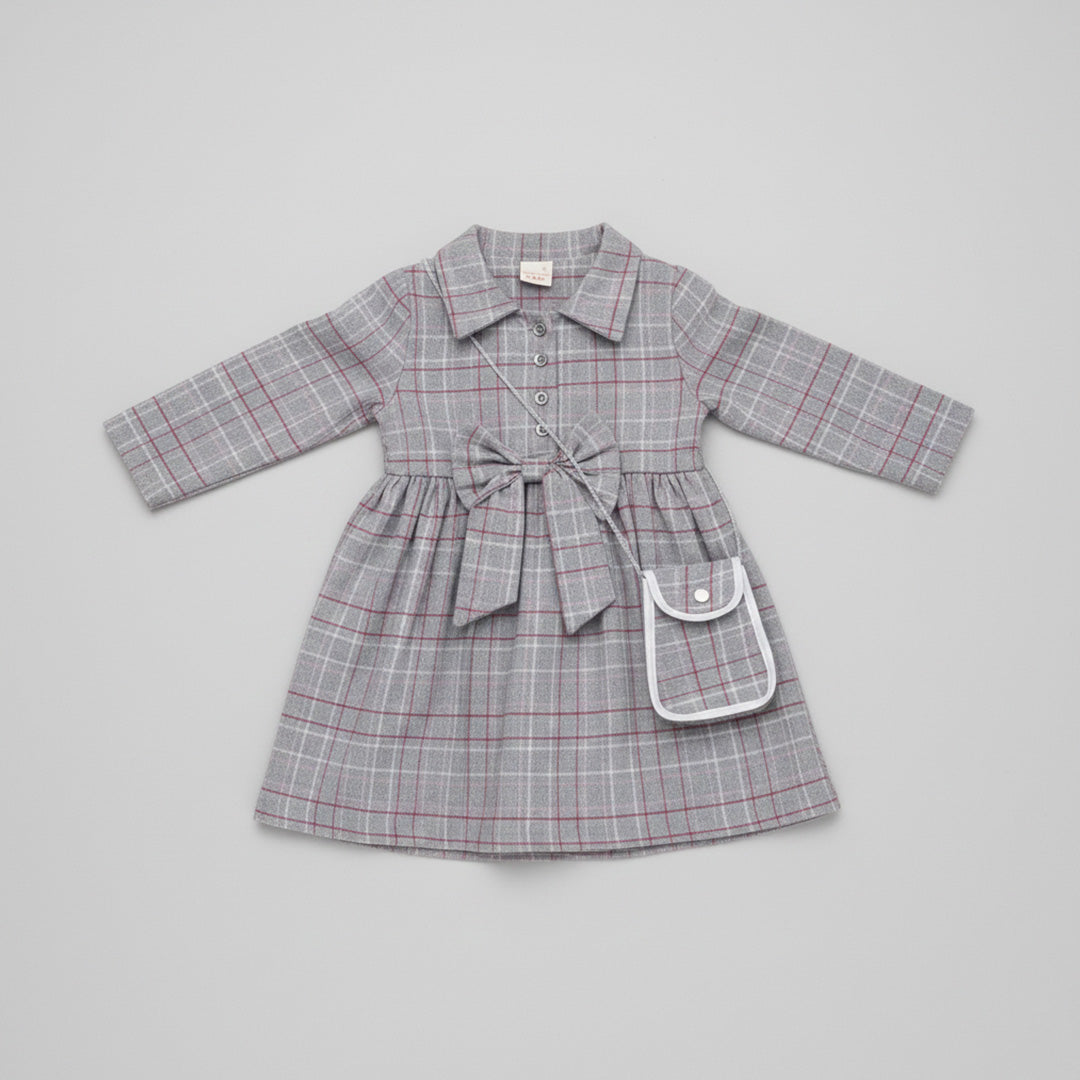 Grey Dress & Bag (2pcs)