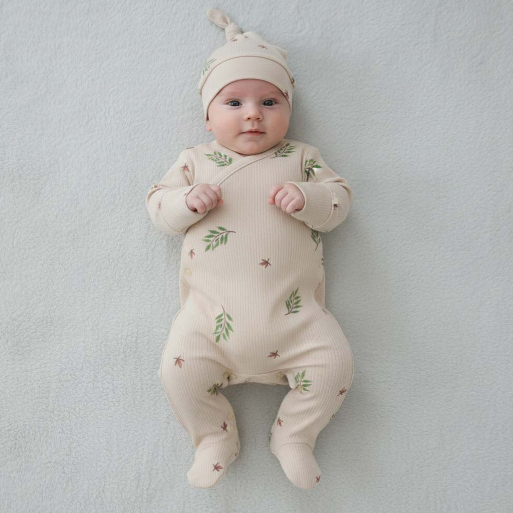 Leaves Overall with Hat (2pcs) 3-6m