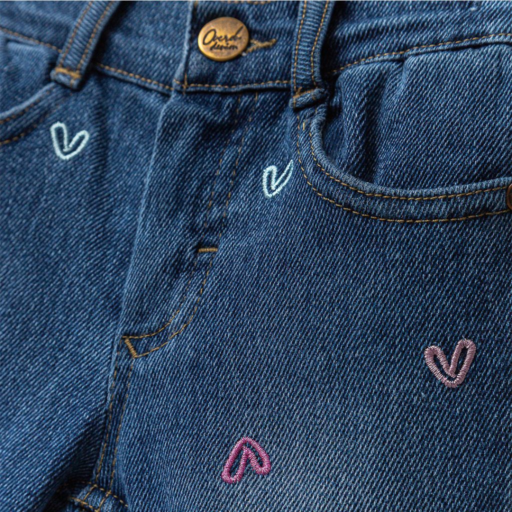 Embroidered Denim Pants 1-4y