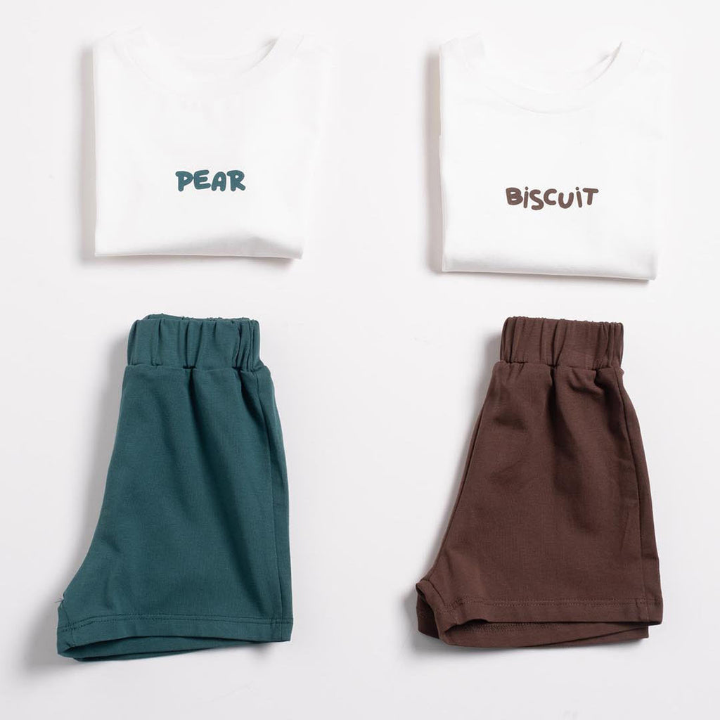 Unisex Pear Cotton Set (2pcs) 1-4y