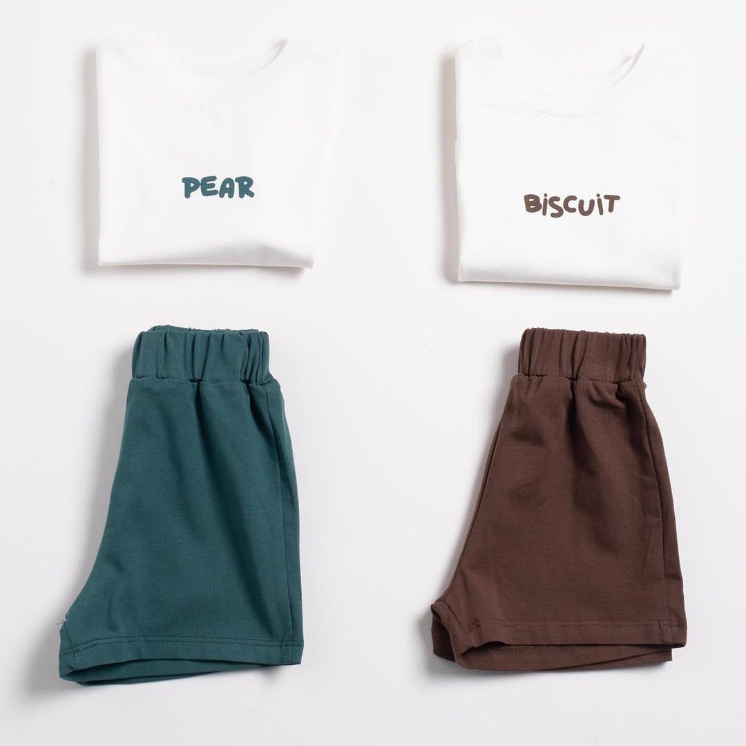 Unisex Pear Cotton Set (2pcs) 1-4y