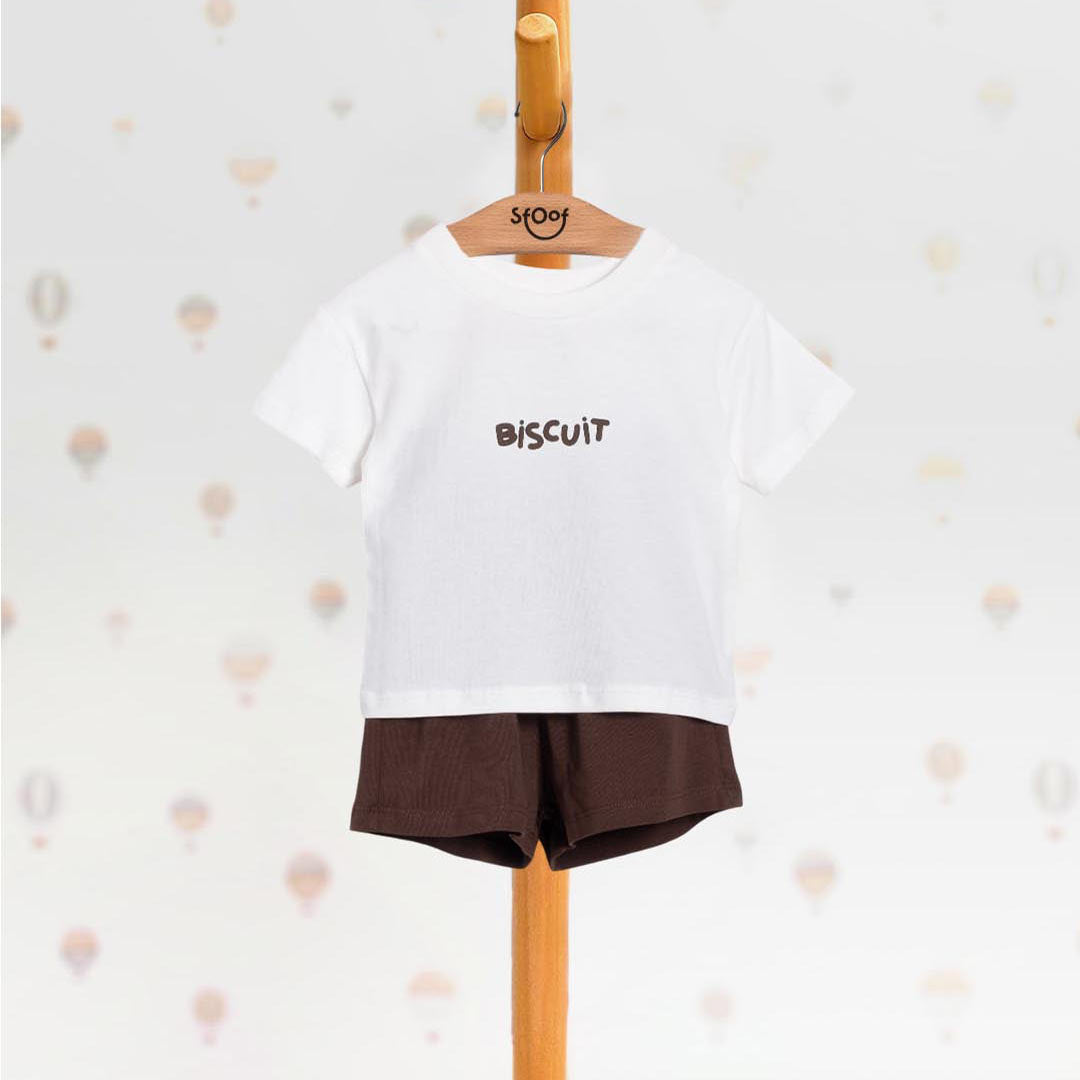 Unisex Biscuit Cotton Set (2pcs) 1-4y