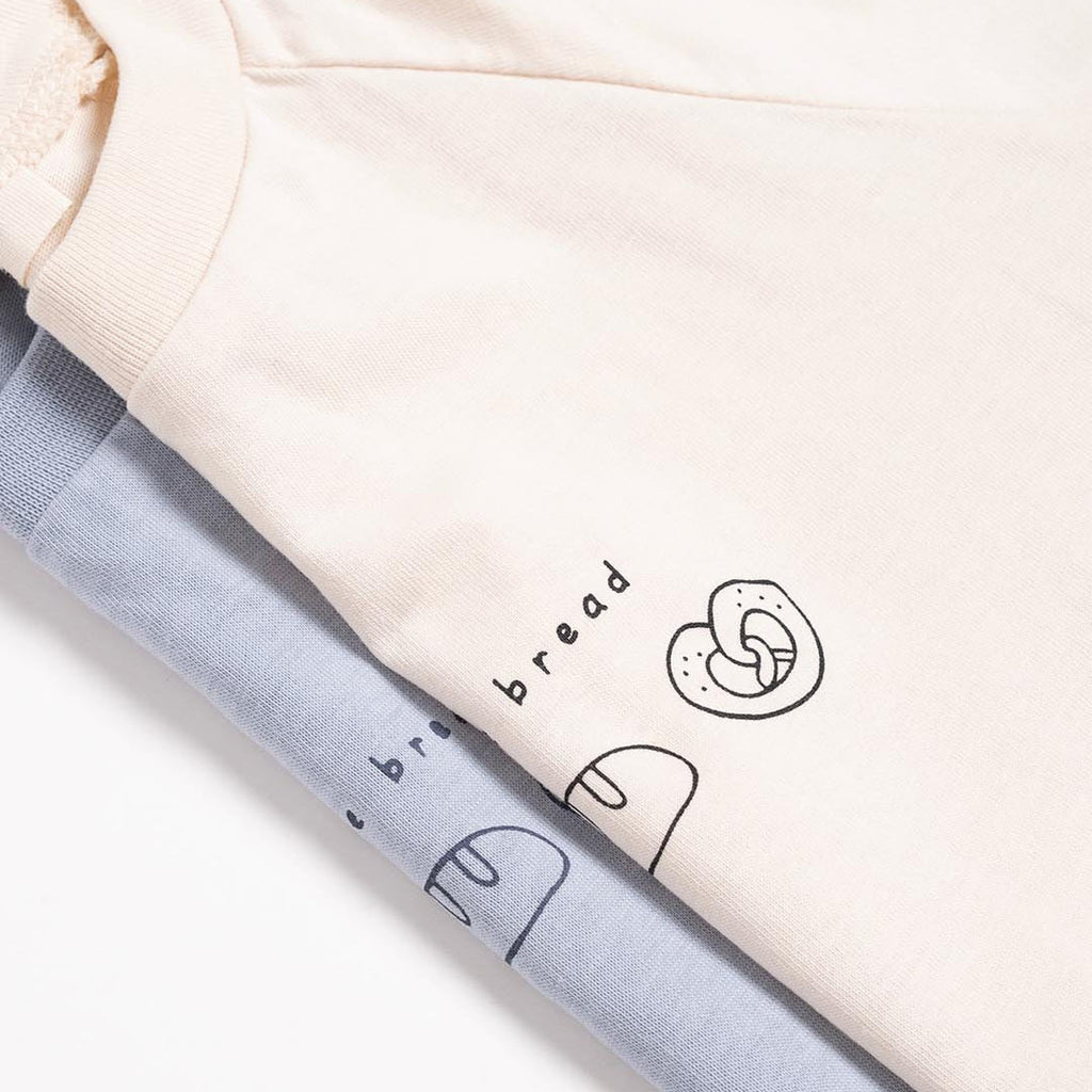 Unisex Little Bread Cotton Set, Muslin Shorts (2pcs) 2-6y