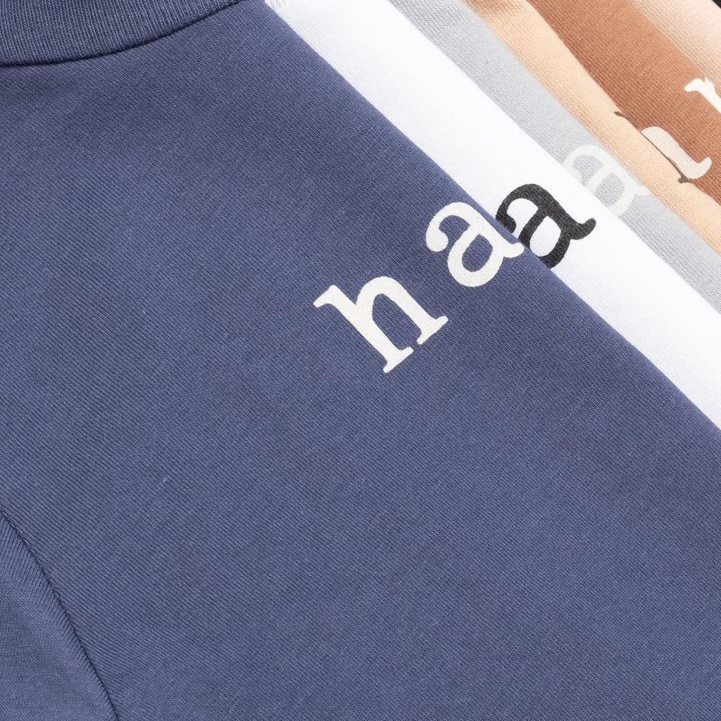 Unisex Happy Cotton T-shirt in Blue 2-6y