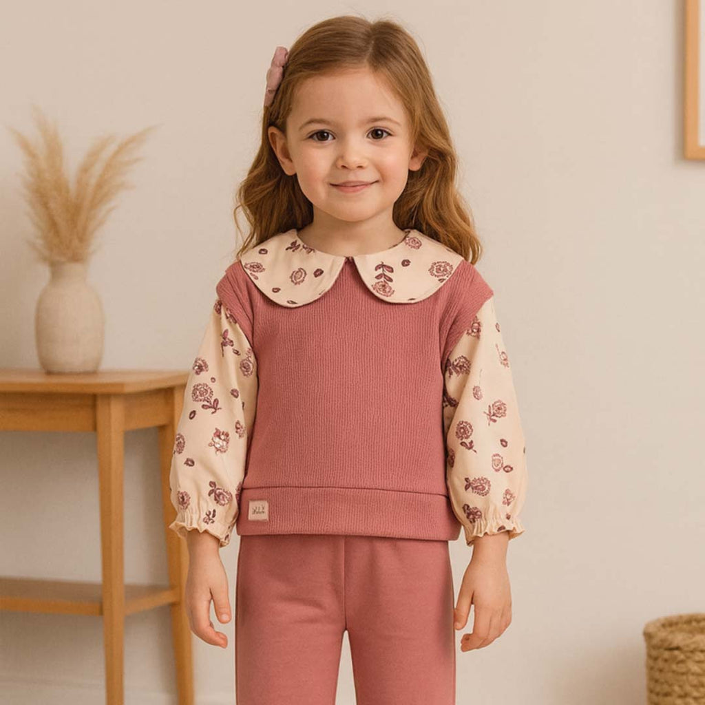 Flower Set with Collar (2pcs) 3-6y