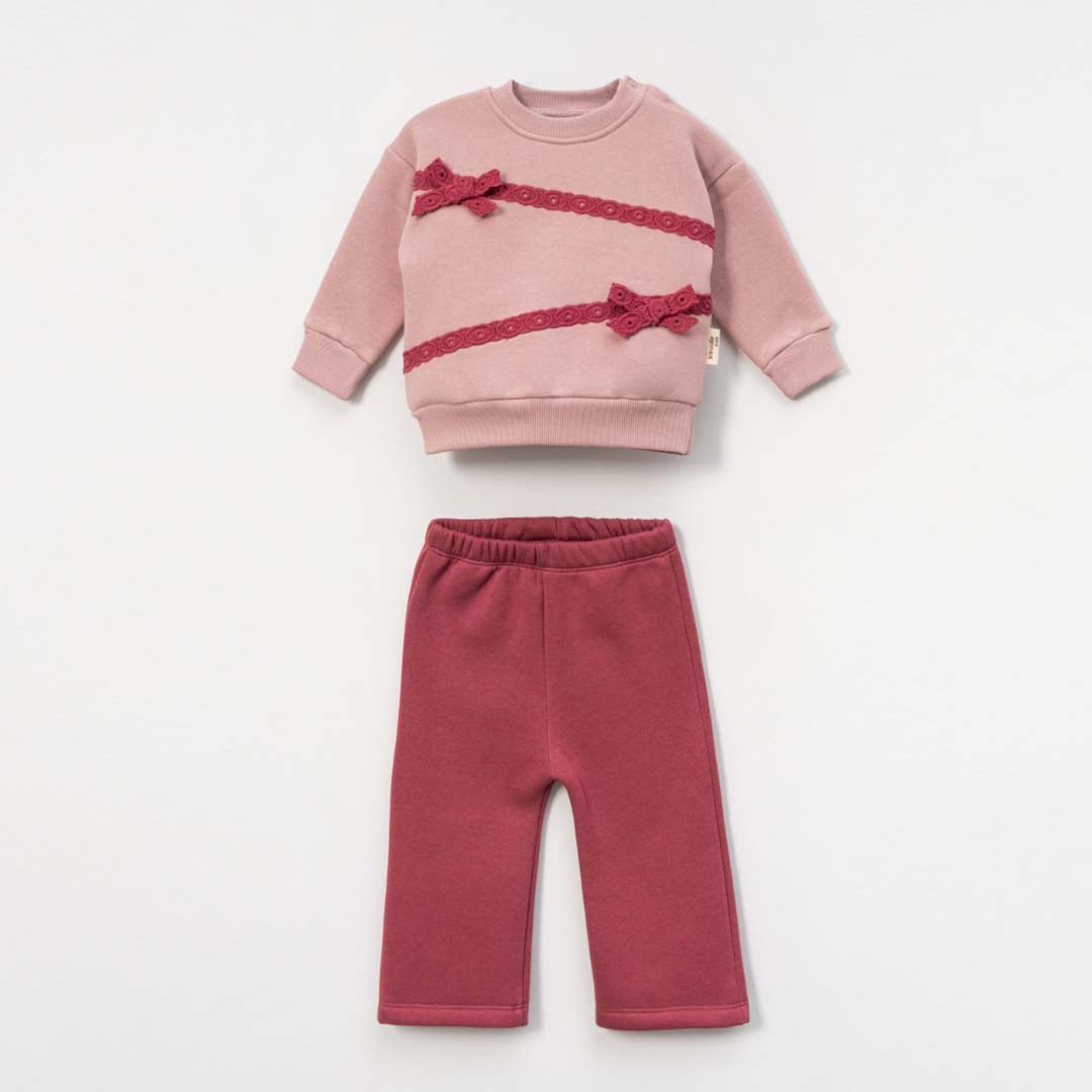 Thick Fleece Striped Set (2pcs) 9-24m