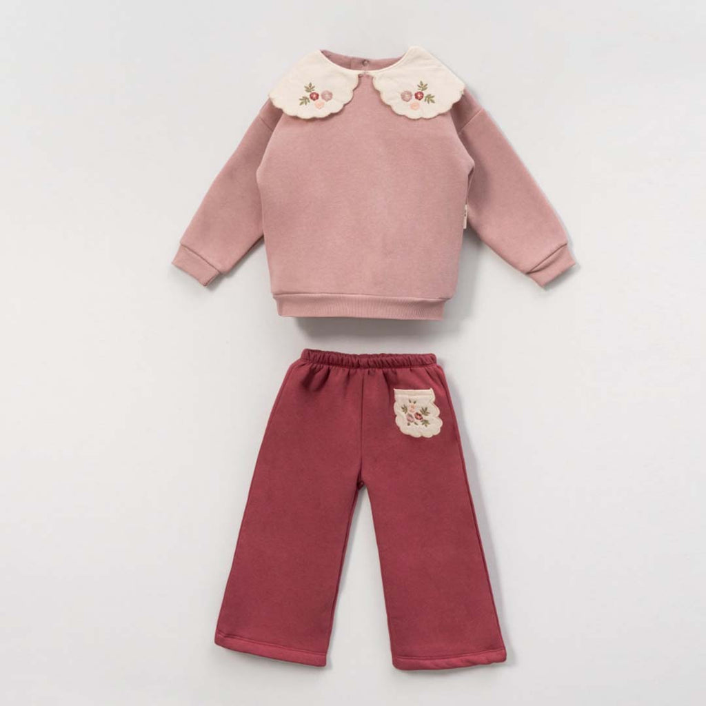 Thick Fleece Embroidered Set (2pcs) 3-6y