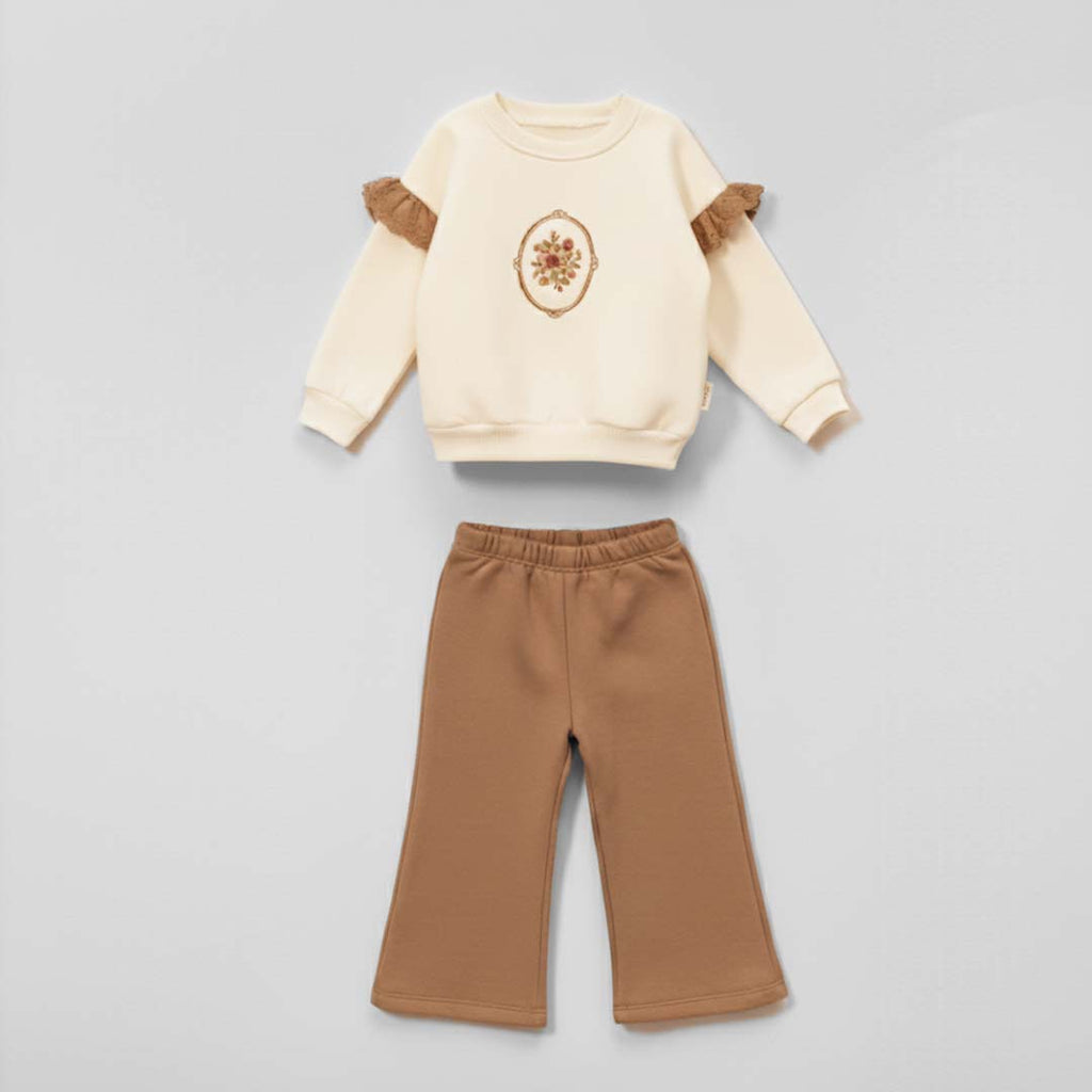 Thick Fleece Frilled Set (2pcs) 3-6y