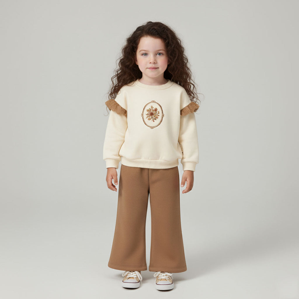 Thick Fleece Frilled Set (2pcs) 3-6y