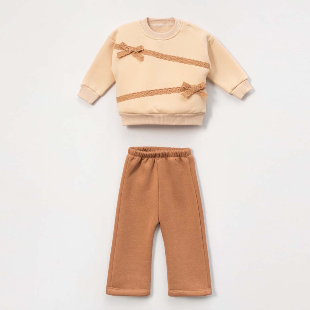 Thick Fleece Striped Set (2pcs) 3-6y