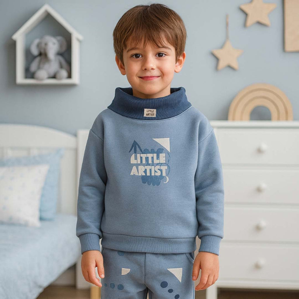 Thick Fleece Little Artist Set with Neck Warmer (3pcs) 3-6y