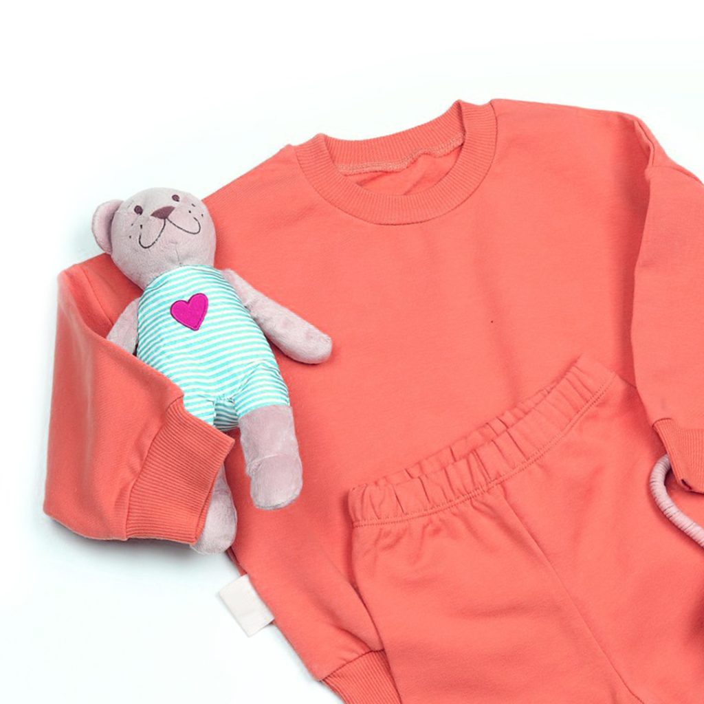 Light Fleece Colar Red Sweatsuit