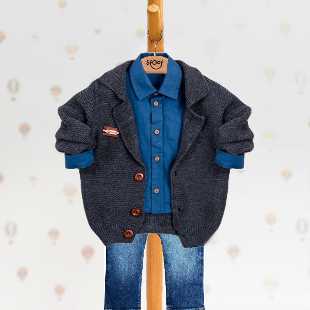 Shirt, Cardigan, & Pants (3pcs) 9-24m