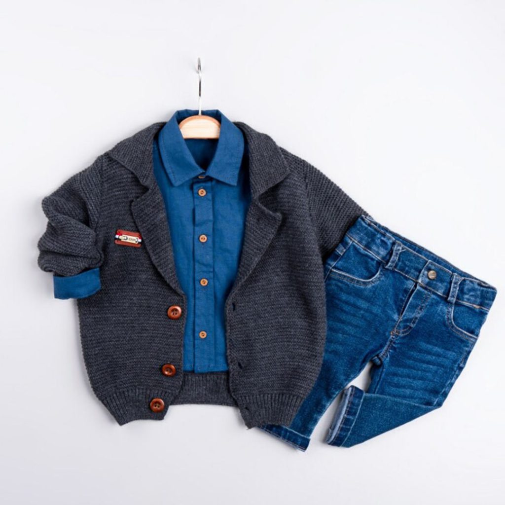 Shirt, Cardigan, & Pants (3pcs) 9-24m