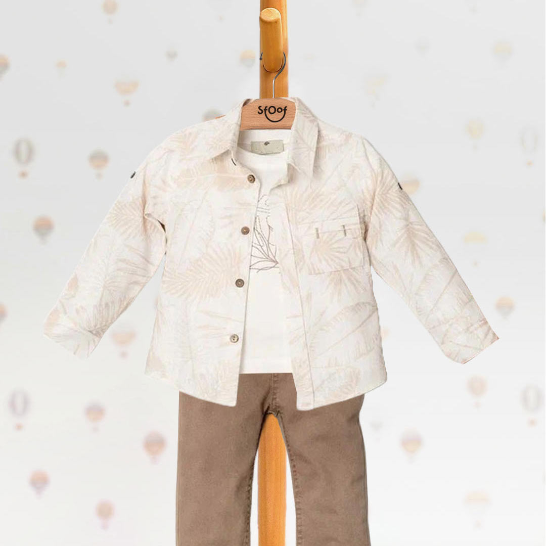 T-shirt, Denim Jacket, & Pants (3pcs) 2-5y