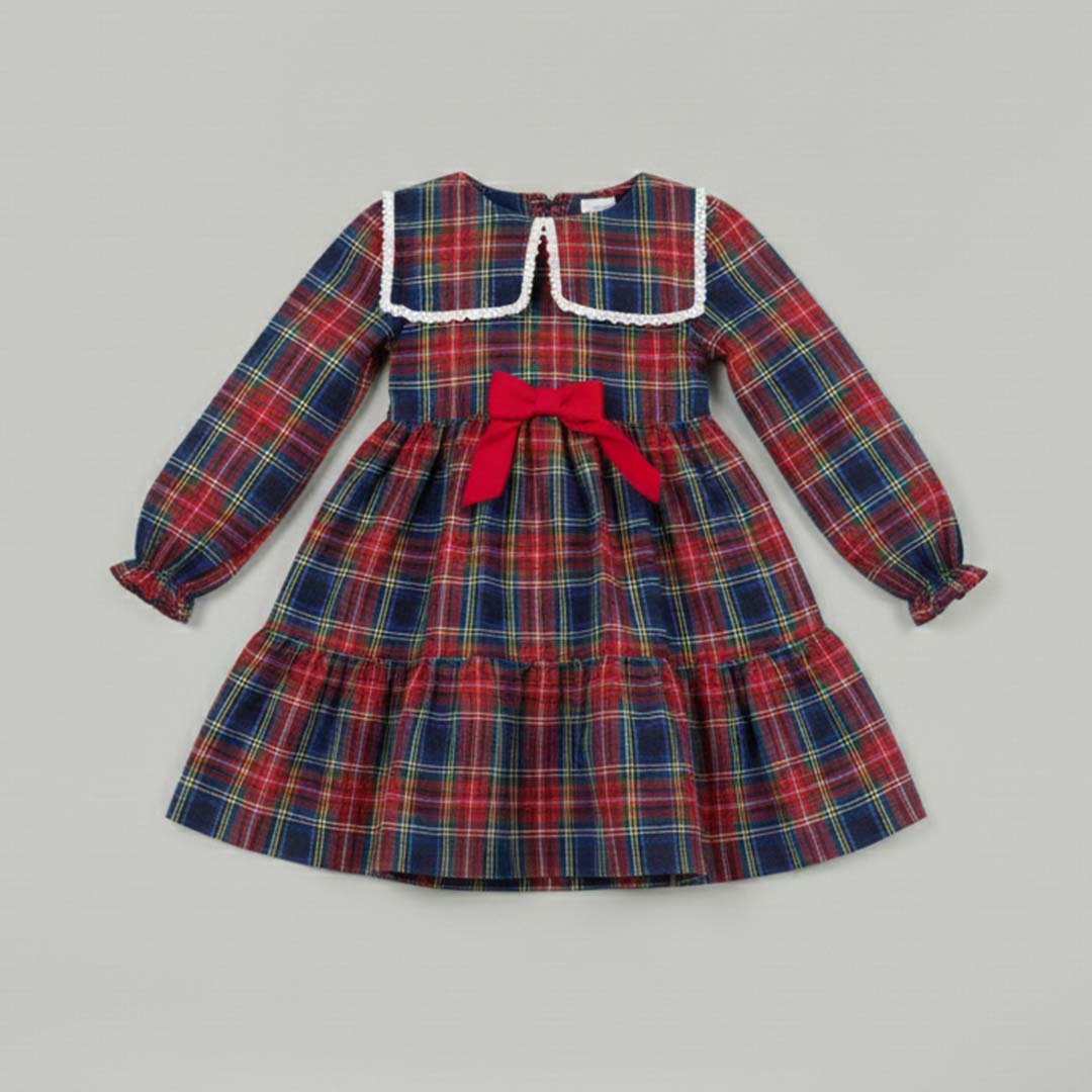 Plaid Christmas Dress 3-6y