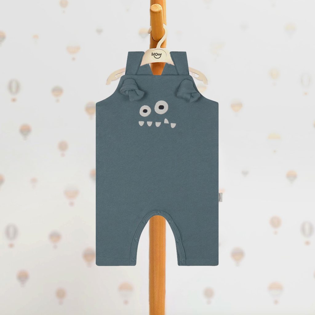 Funny Monsters Fleece Overalls