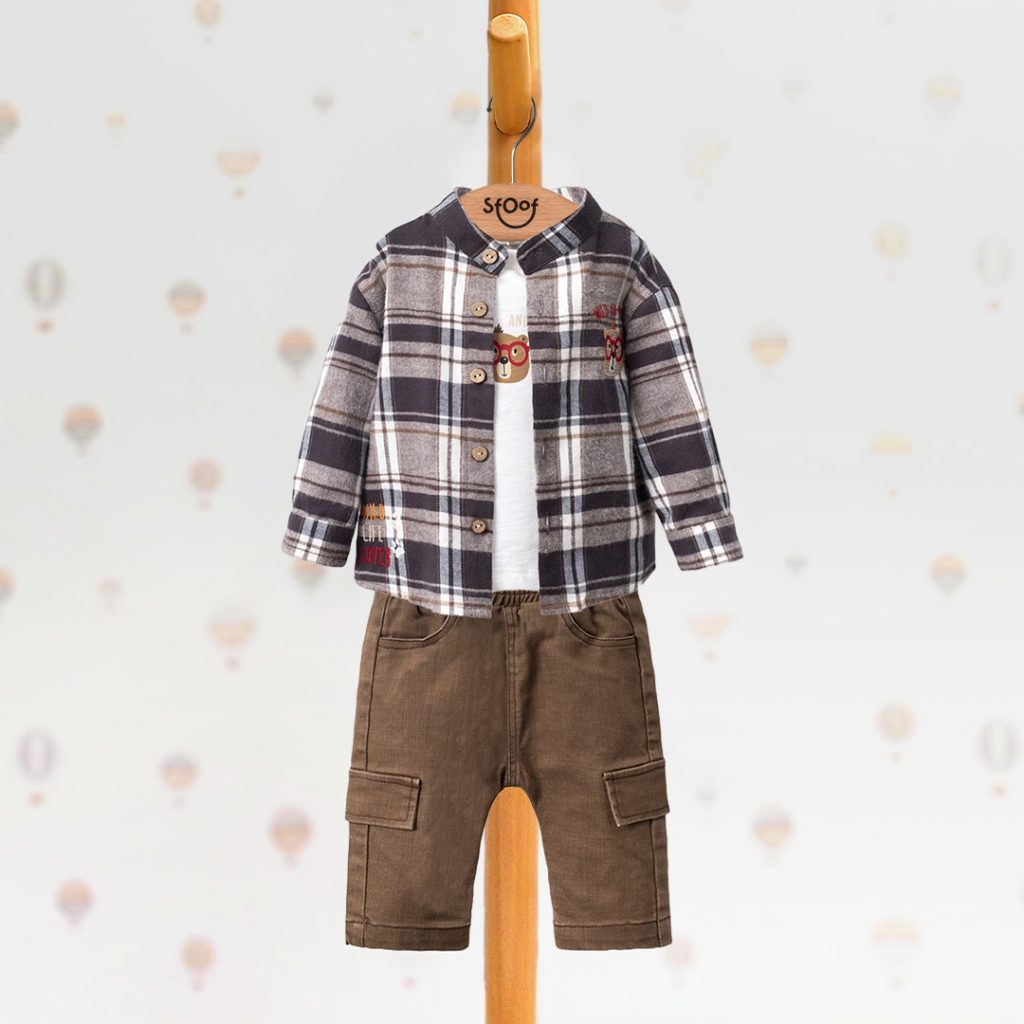 Plaid Boys Set (3pcs)
