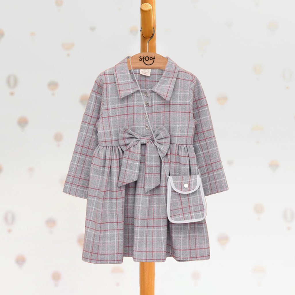 Grey Dress & Bag (2pcs)