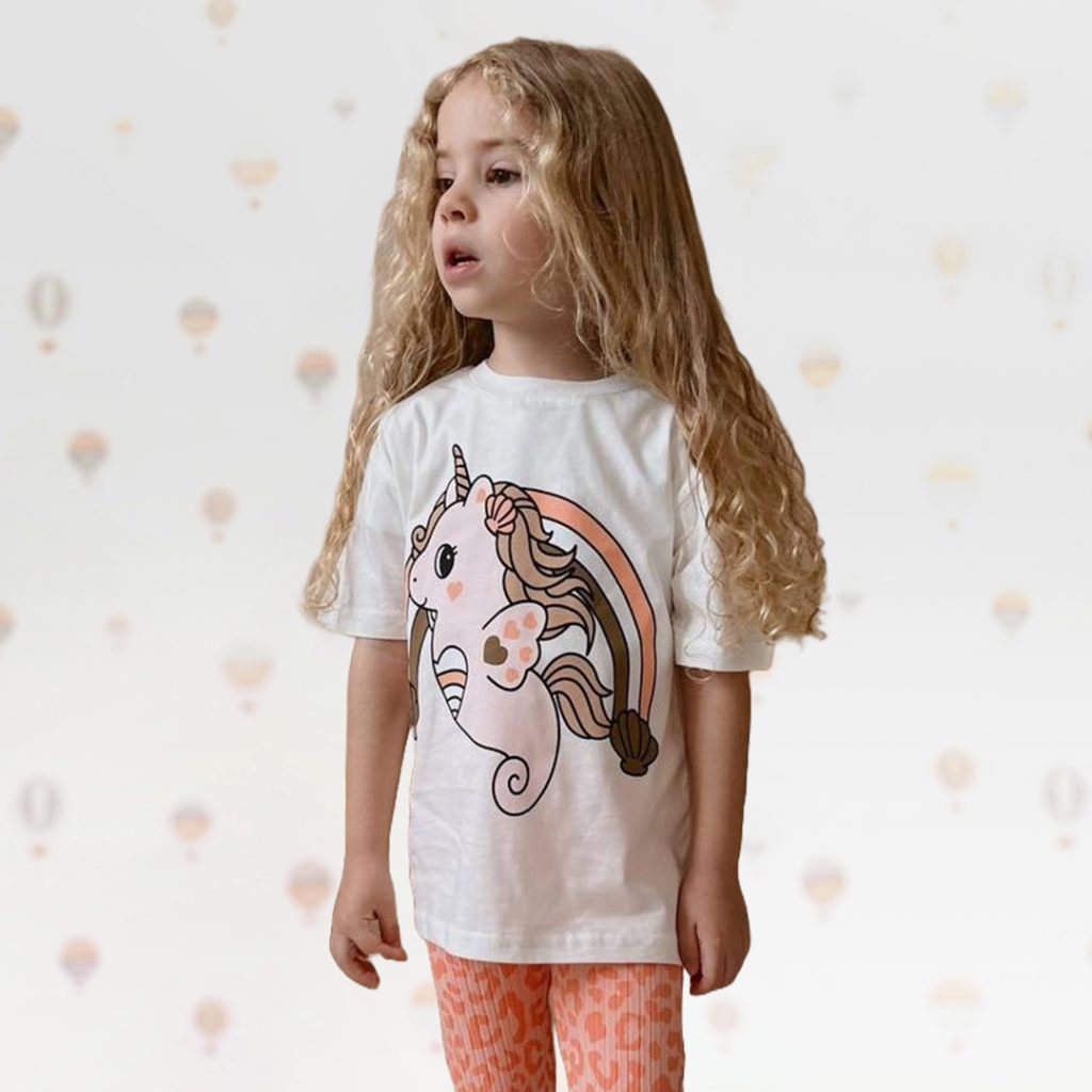 Cropped Leggings Unicorn Set