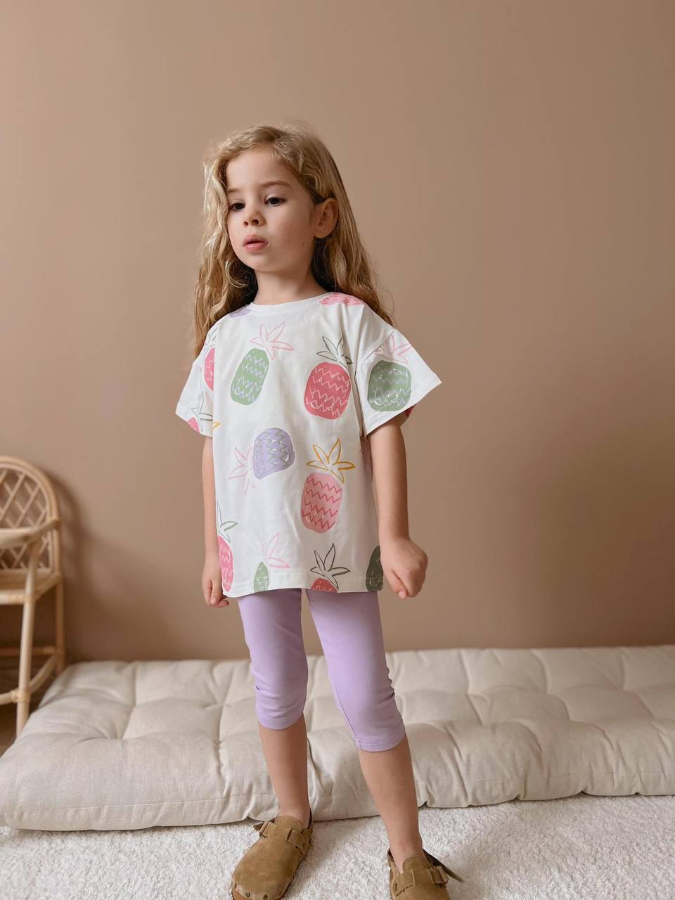 Cropped Leggings Ananas Set