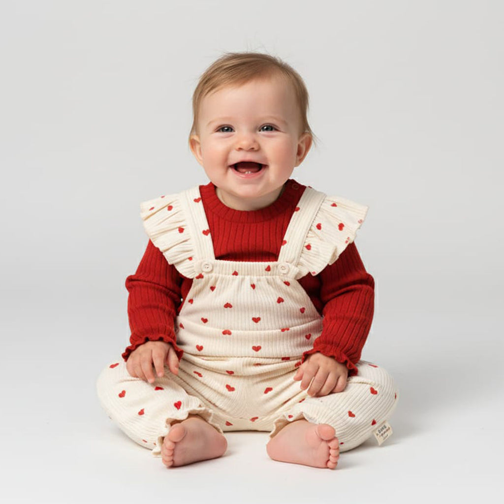 Heart Overall 3-12m