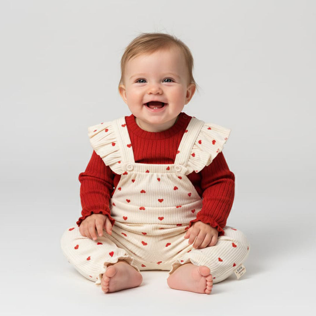 Heart Overall 3-12m