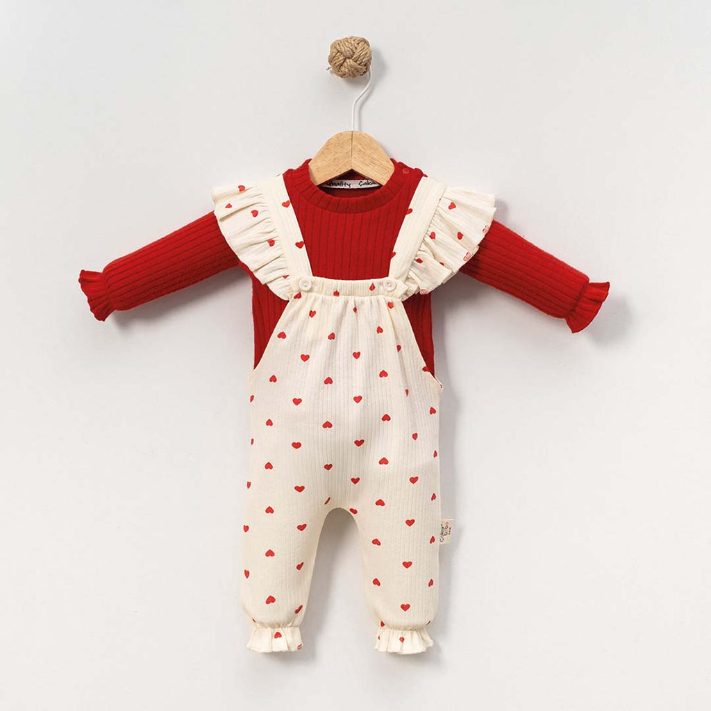 Heart Overall 3-12m