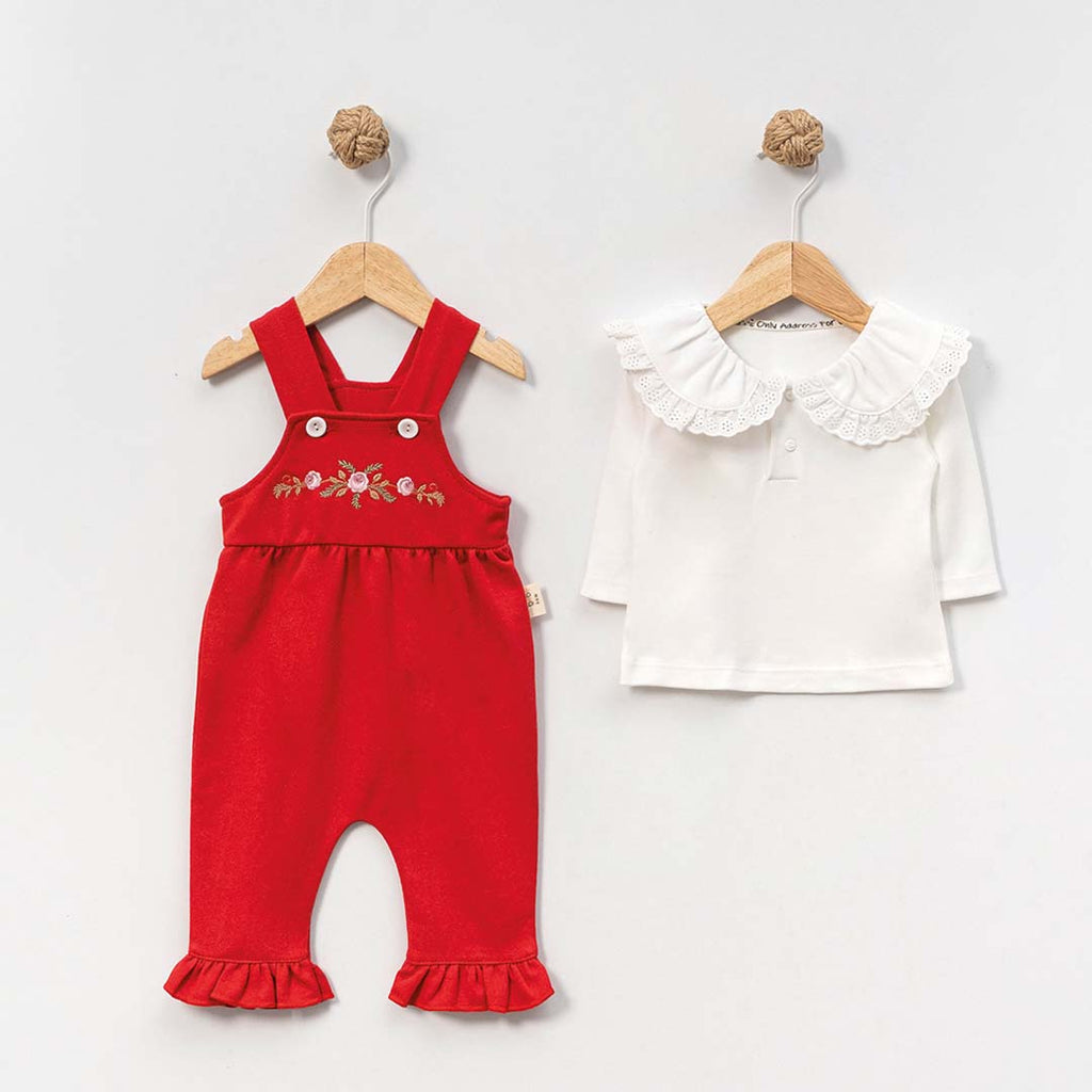 Embroidered Overall Set (2pcs) 3-12m