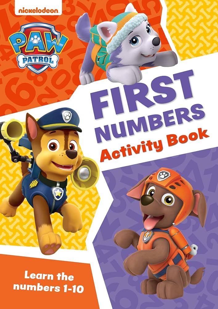 PAW PATROL ACTIVITY BOOK - FIRST NUMBERS (AGE 3+)