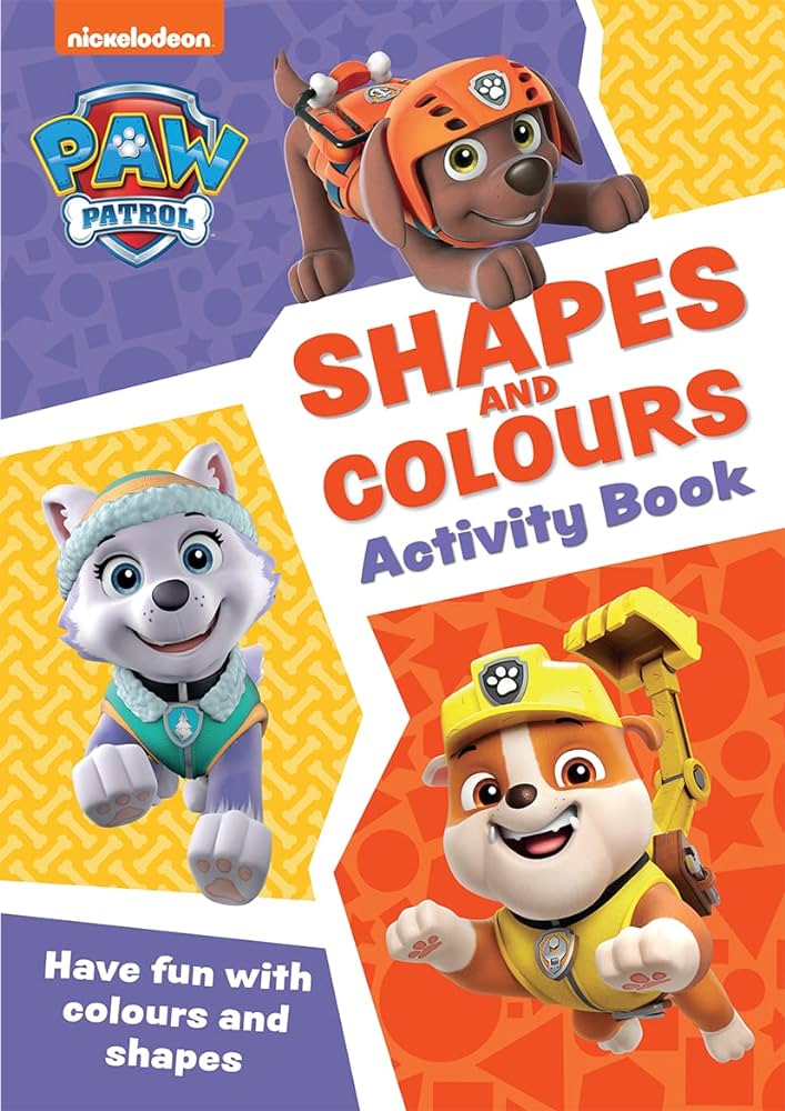 PAW PATROL ACTIVITY BOOK - FIRST SHAPES AND COLOURS (AGE 3+)