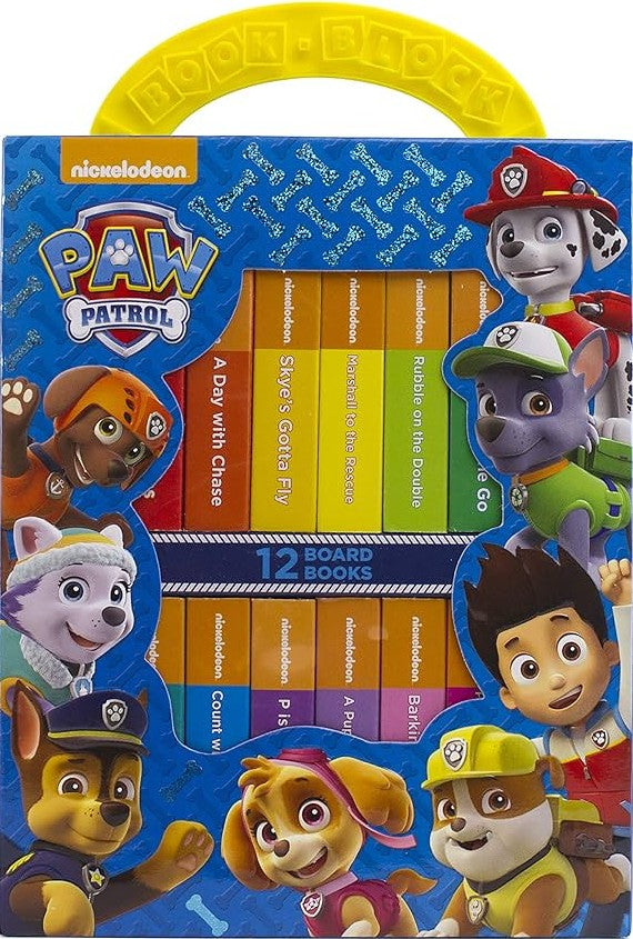 NICKELODEON PAW PATYROLMY FIRST LIBRARY 12 BOARD BOOKS COLLECTION
