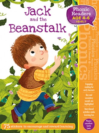 PHONIC READERS - JACK AND THE BEANSTALK 75 STICKER - AGE 4-6