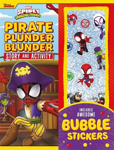 DISNEY SPIDEY PIRATE PLUNDER BLUNDER BUBBLE STICKERS ACTIVITY BOOK
