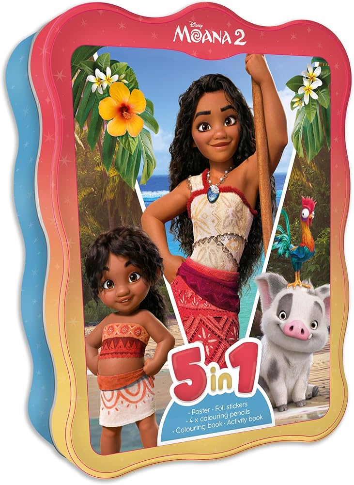 DISNEY TIN BOX MOANA 2 (5 IN1)