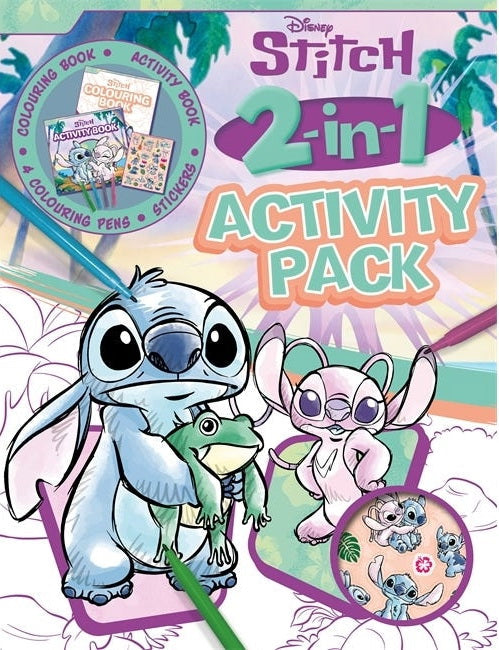 DISNEY 2 IN 1 COLOURING ACTIVITY PACK DISNEY STITCH