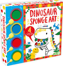 BOX DINOSAUR SPONGE ART