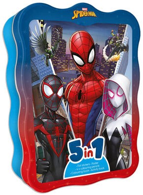 DISNEY TIN BOX MARVEL SPIDER-MAN: 5-IN-1