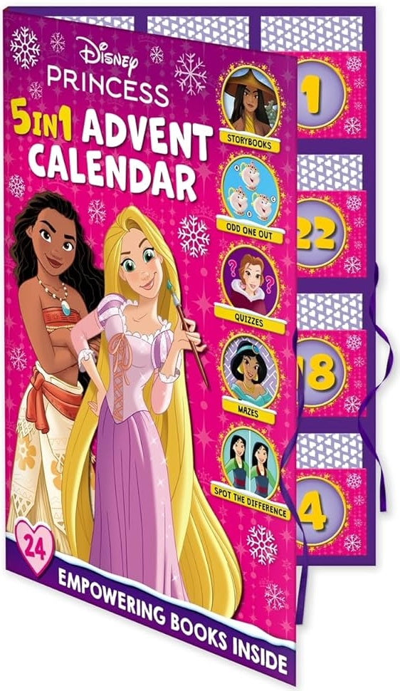 ADVENT CALENDER - DISNEY 5 IN 1  PRINCESS: 24 STORIES AND ACTIVITIES